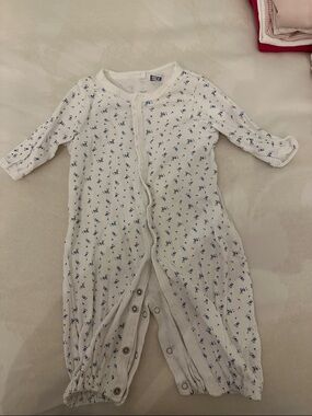 Petit Bateau Converter with Tiny Blue Floral Print